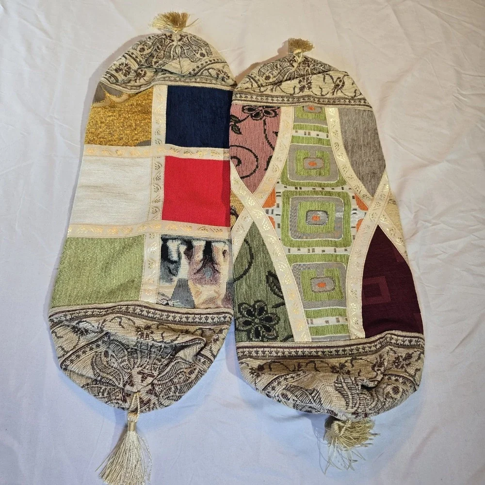 Turkish Tapestry Pillow Covers Efendi Patchwork‎ & Geometric Design Boho